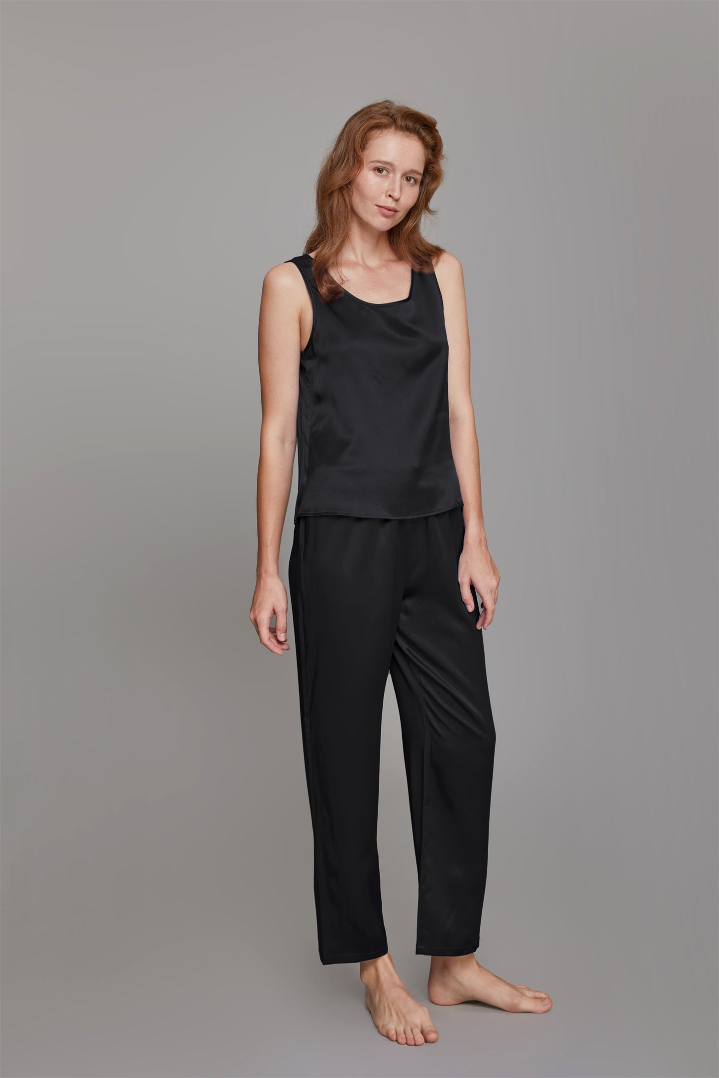 Casual Silk Camisole Pajama Set