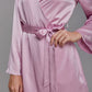 GRALACE Silk Sleepwear Short Robe