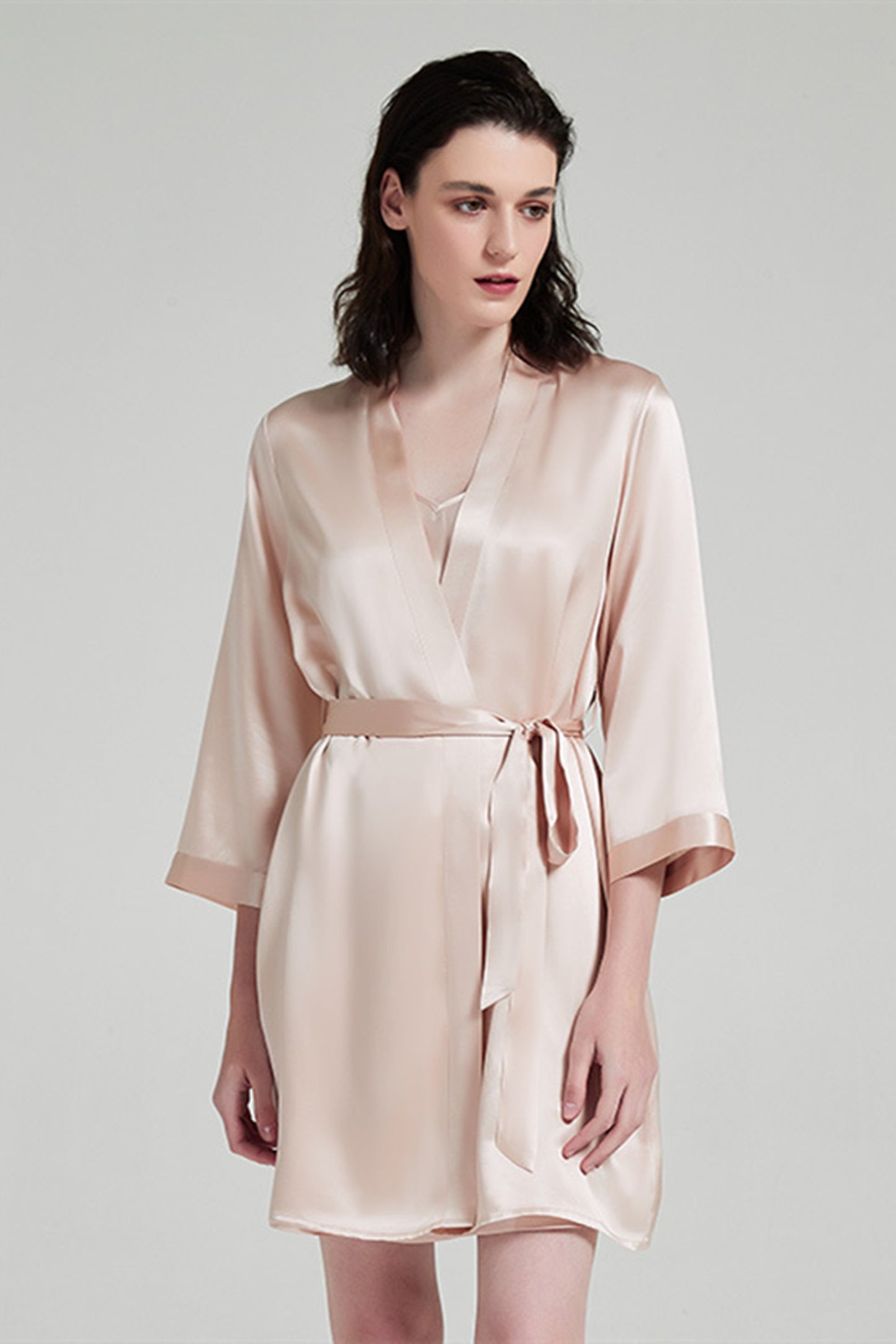 100% Mulberry Silk Comfortable Nightgown Single Piece Loungewear