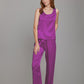 Casual Silk Camisole Pajama Set