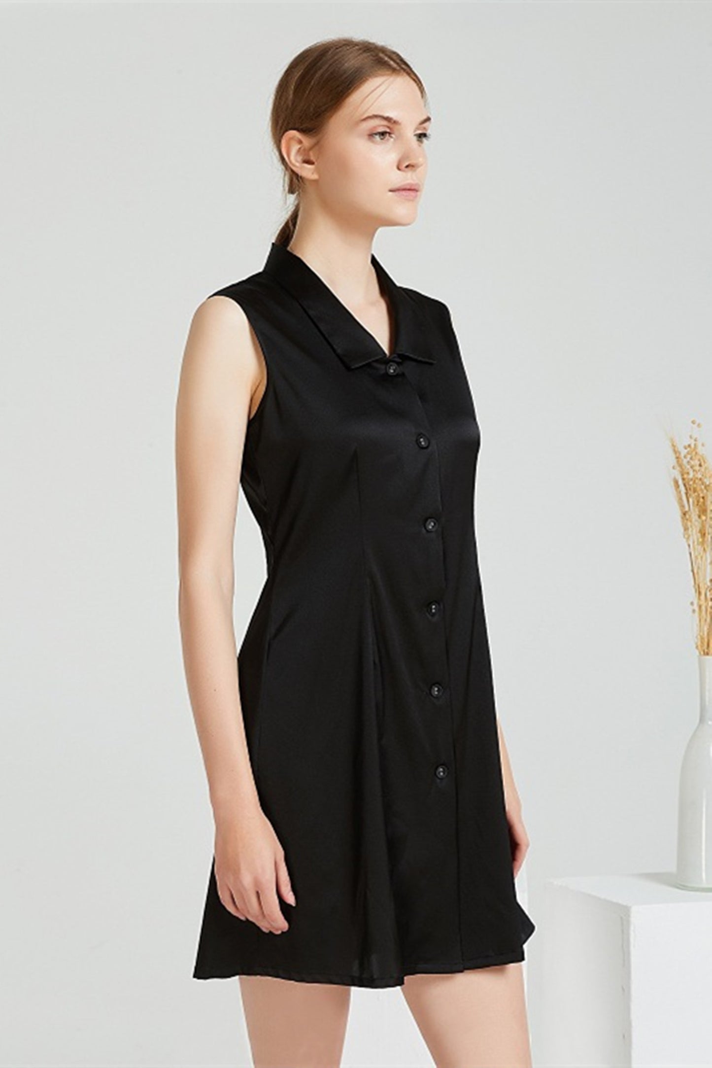 Sleeveless Classic Black Dress