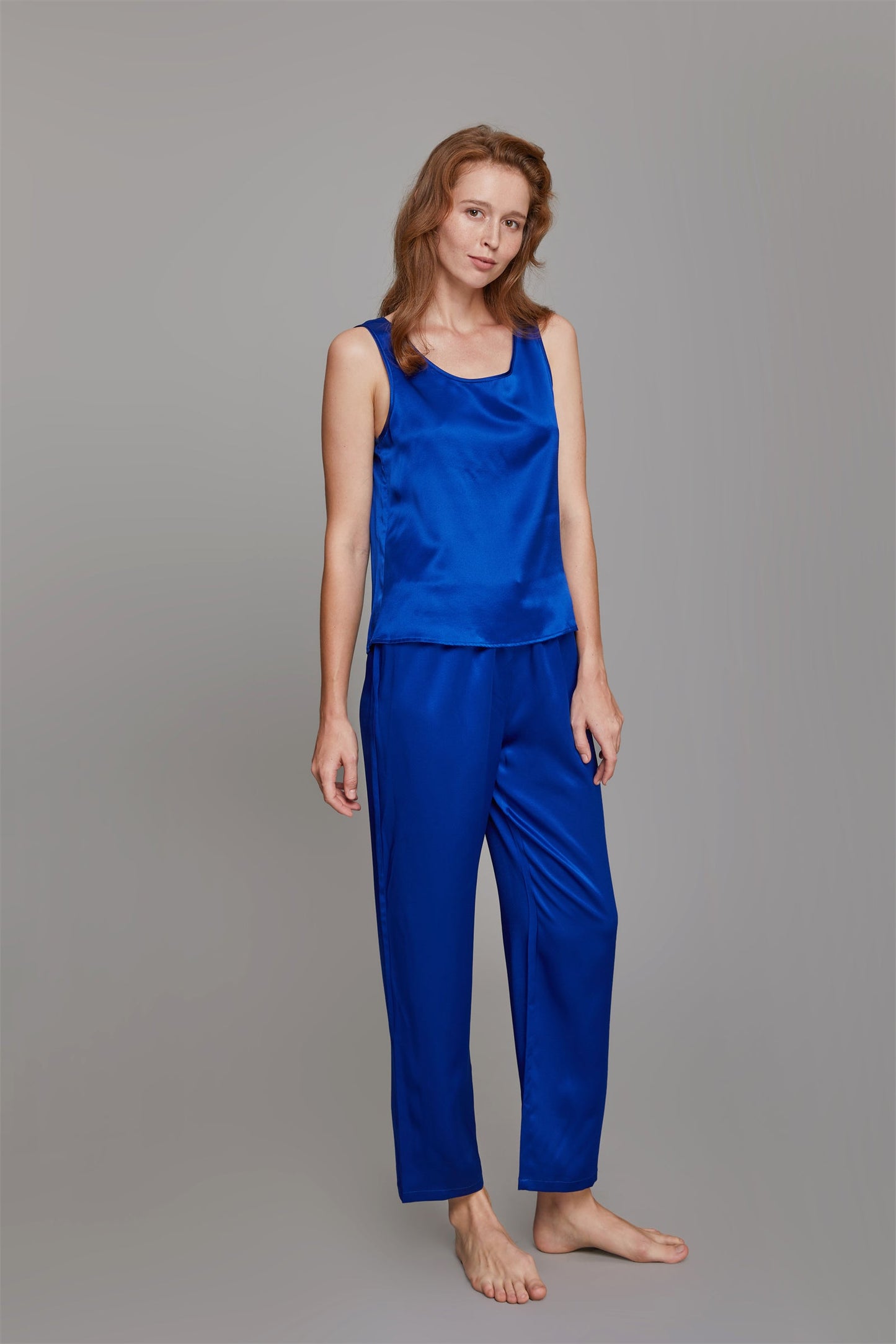 Casual Silk Camisole Pajama Set