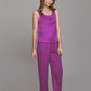 Casual Silk Camisole Pajama Set