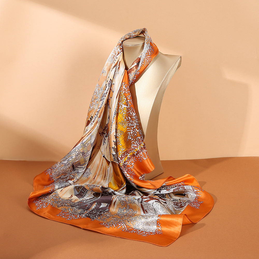 Posh Print Silk Shawl