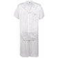 Men’s Stripe Silk Short Sleeves Pajama Set