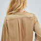 GRALACE V Neck Shirts Long Sleeve Silk Blouse