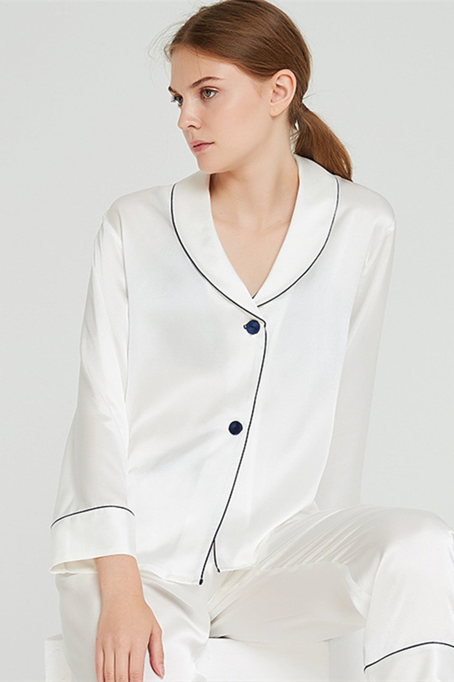 Silk Pajamas Breathable Home Wear