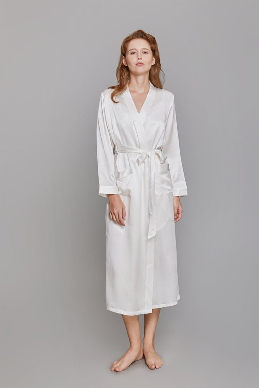 Silk Sleepwear Long Robe