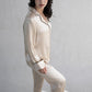 Simple Temperament Silk Pajamas Long Sleeve Trousers Set